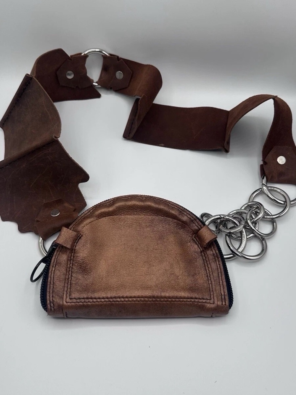 (h(om)e) Boho Hippie Crossbody bag-Top Grain Leather Cowhide